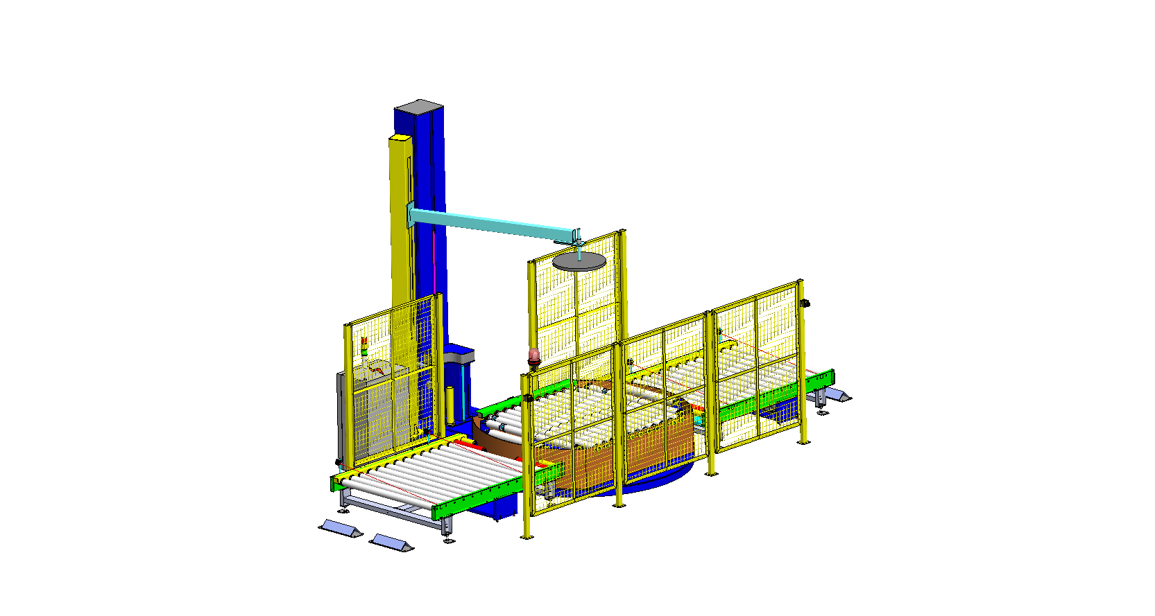 Hệ thống quấn màng pallet tự động – SENDAI